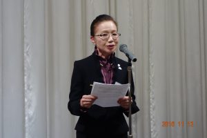 Ms. Emiko Hoshino, President of Chiba Nursing Association